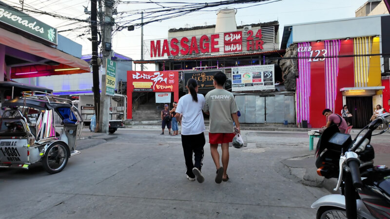 アンヘレスのウォーキングストリート近辺