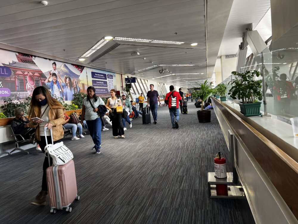 中華航空で帰国